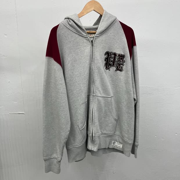 [2XL~3XL] POLO  LETTERNAM HOOD ZIP-UP