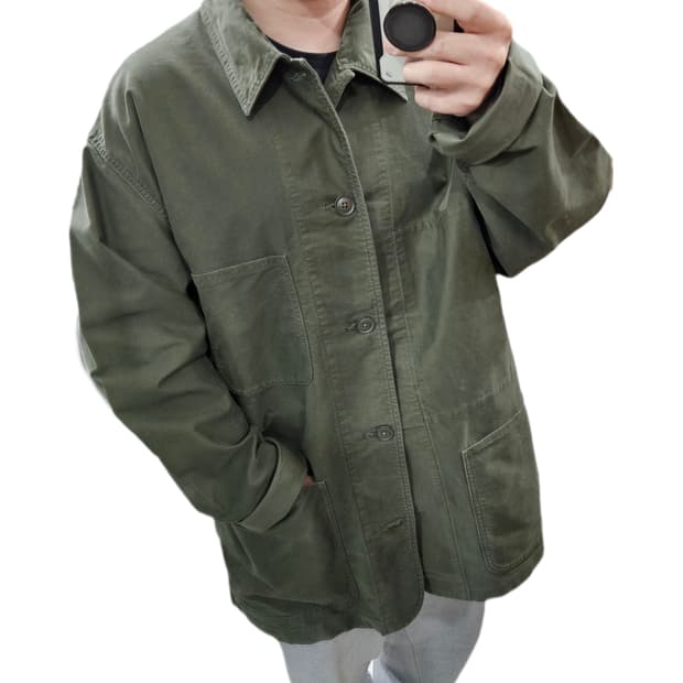 유니클로 유틸리티 자켓 올리브 XL 105-110