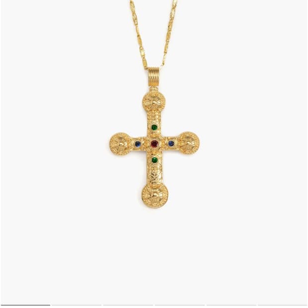 XL cross chain necklace