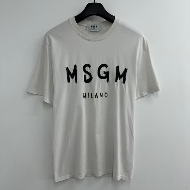 100 MSGM 남자 루즈핏 반팔 티셔츠