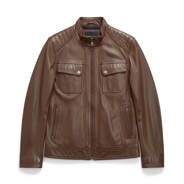 GABBA 가바 브라운 가죽자켓 100