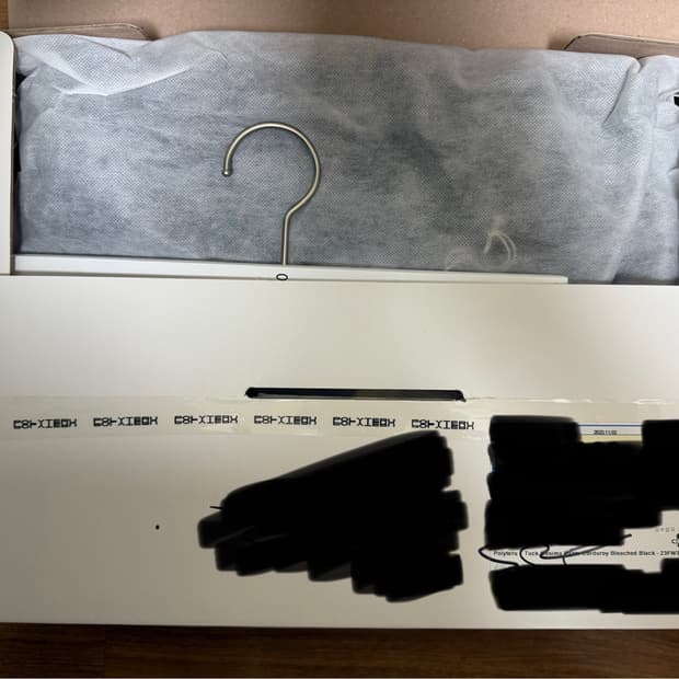 폴리테루 1 턱 고시마 팬츠 코듀로이 블리치드 블랙 3 팝니다