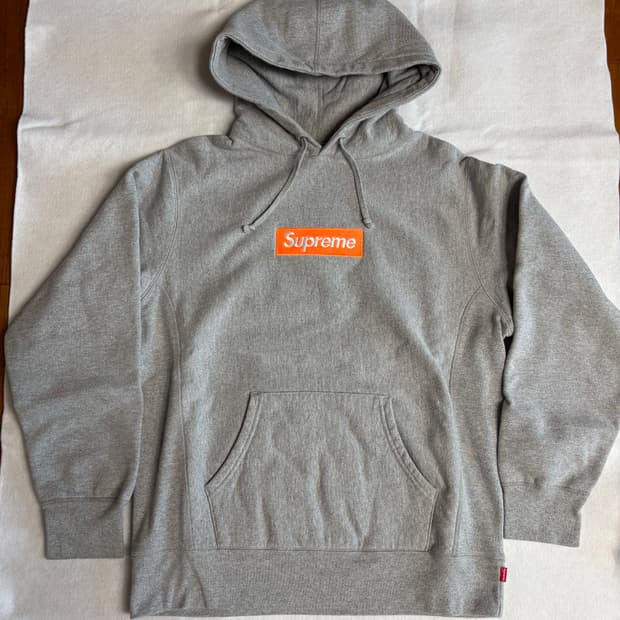 [L] 17FW 슈프림 박스로고 후드 회주