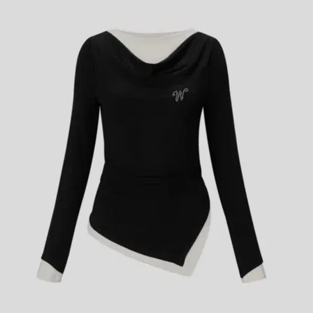 위세임 랩 투피스 롱 슬리브