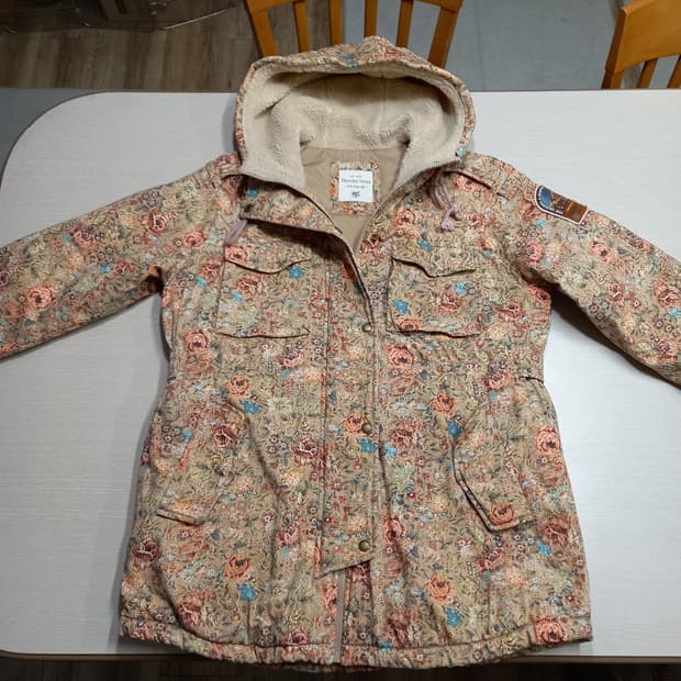 M95 Thursday Island 오버핏 플라워 후드패딩 M-991