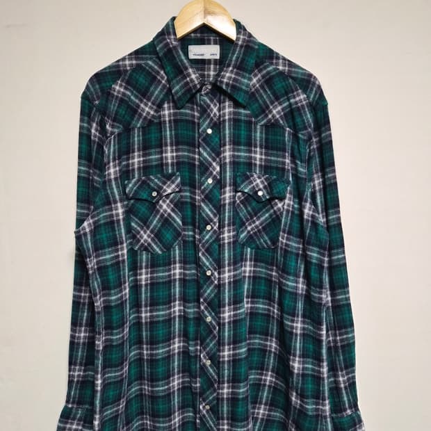 랭글러Wrangler 체크 웨스턴 셔츠 XL사이즈 - S345