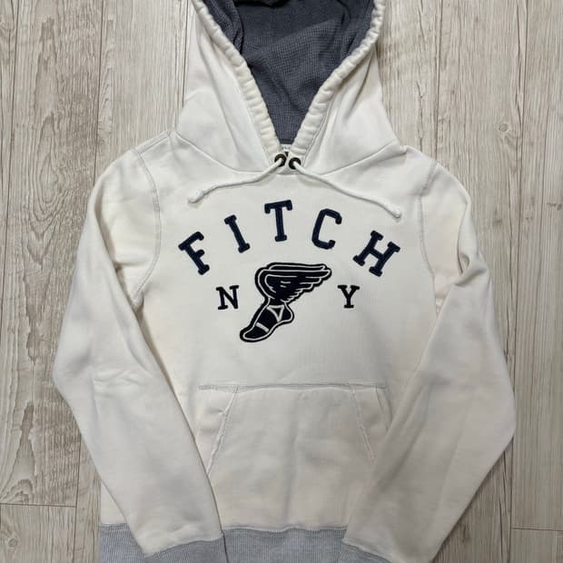 아베크롬비 후드티 화이트 L