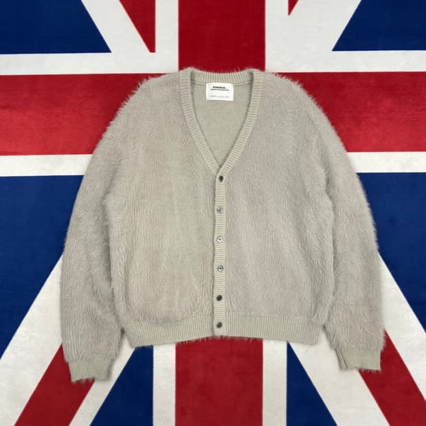 노매뉴얼 헤어리 가디건L 실측 XL 