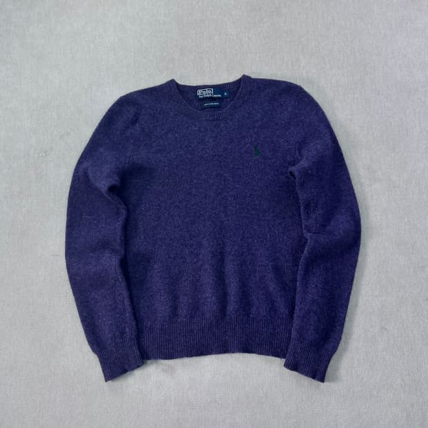 W 95 폴로랄프로렌 램스울 퍼플 니트