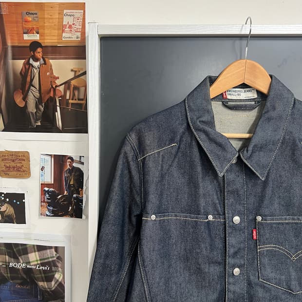 00s Levis 리바이스 엔지니어드 생지 데님 셔츠