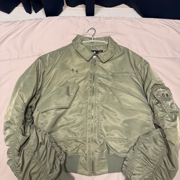 떠그클럽 어버드 라이트닝 봄버 올리브 3사이즈 