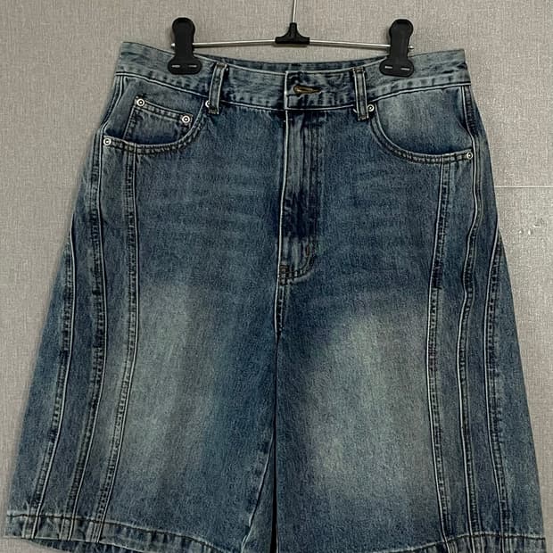 인템포무드 트리플 컷 버뮤다 팬츠 워터블루 M