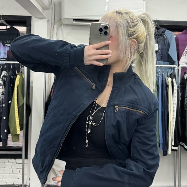 아르마니 익스체인지 코튼 투웨이 자켓