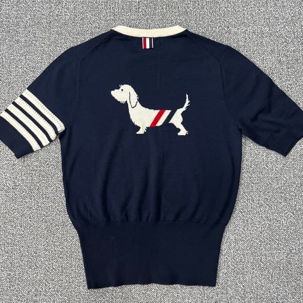 톰 브라운 4바 헥터 반팔 니트