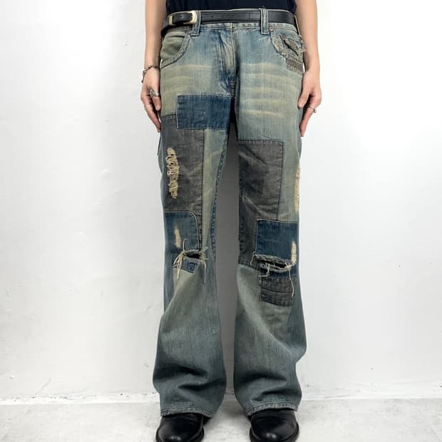 True Religion Early Joey Patchwork Bootc