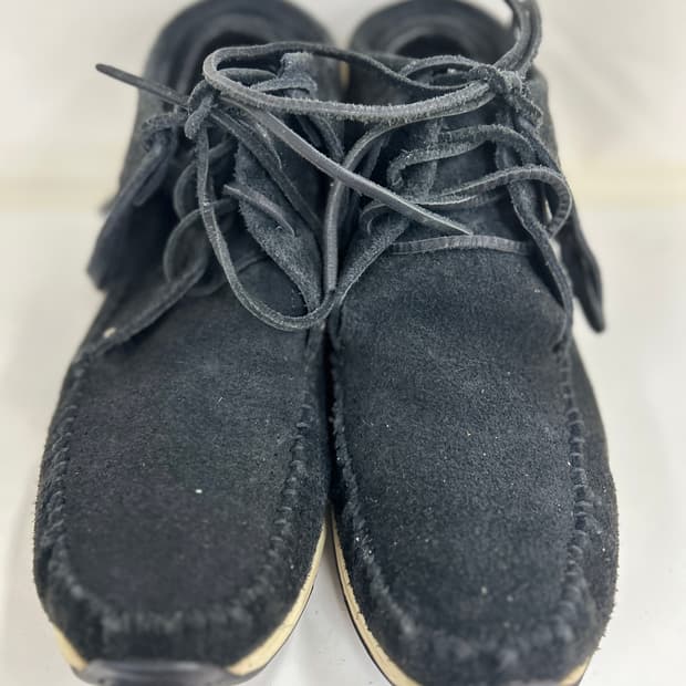 visvim 비즈빔 블랙 fbt 샤먼 9 (하자상품,수선필수)