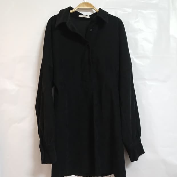 (55,90)코듀로이 미니 원피스  블랙