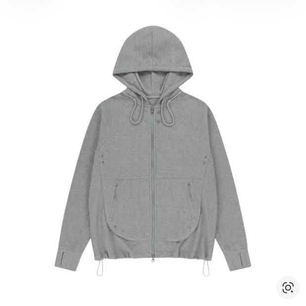 산산기어 서킷 집업 후디 멜란지 그레이 3사이즈