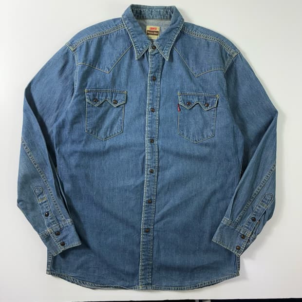 Levi's  리바이스 90,s 레드탭 웨스턴 데님셔츠 