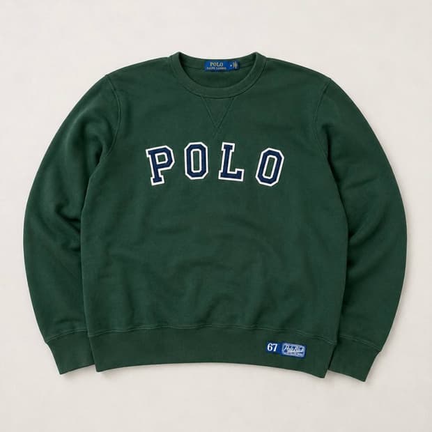 Polo 폴로 랄프로렌 빅로고 그린 맨투맨
