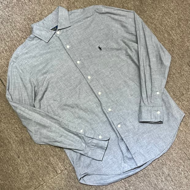 (L) POLO 폴로 랄프로렌 솔리드 셔츠 슬림핏