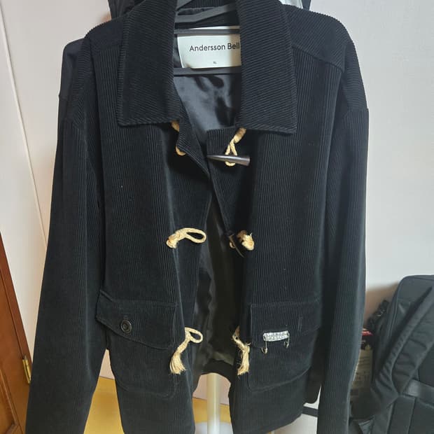 앤더슨벨 블랙 코듀로이 더플 자켓 XL