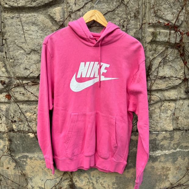 나이키 빈티지 리버스위브 후드티 핑크 후드 후디 m
