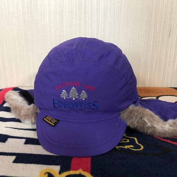 에델바이스(EDELWEISS) 빈티지 고어텍스 귀돌이/폴라텍모자