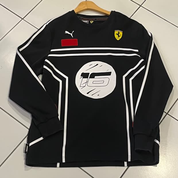 퓨마 x 페라리 블랙 롱슬리브 