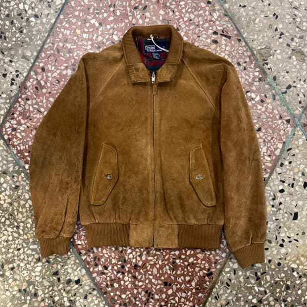 폴로 랄프로렌 스웨이드 헤링턴 자켓 (S)