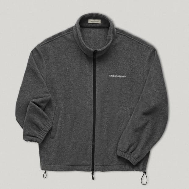 스무스무드 플리스 집업 그레이 smoothmood