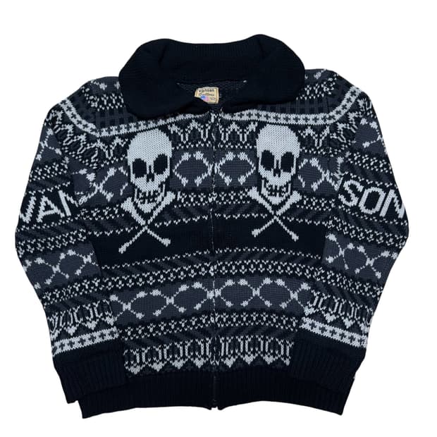 밴슨 본 스컬 집업 자켓