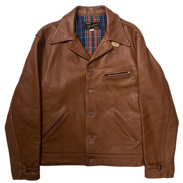 웨어하우스 레더 스포츠 자켓 브라운 (L)