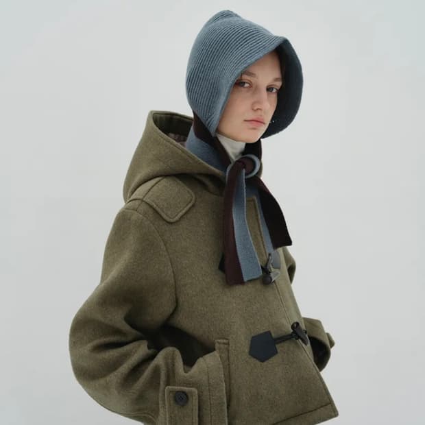 엔조블루스 숏 더플 코트 (Grass Olive)