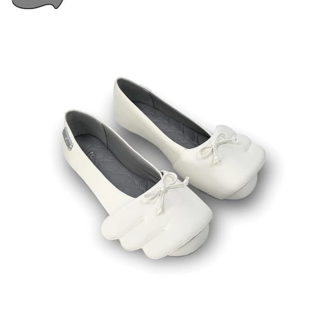 Grape White Ballet Flats Wings Q 레이착용 39