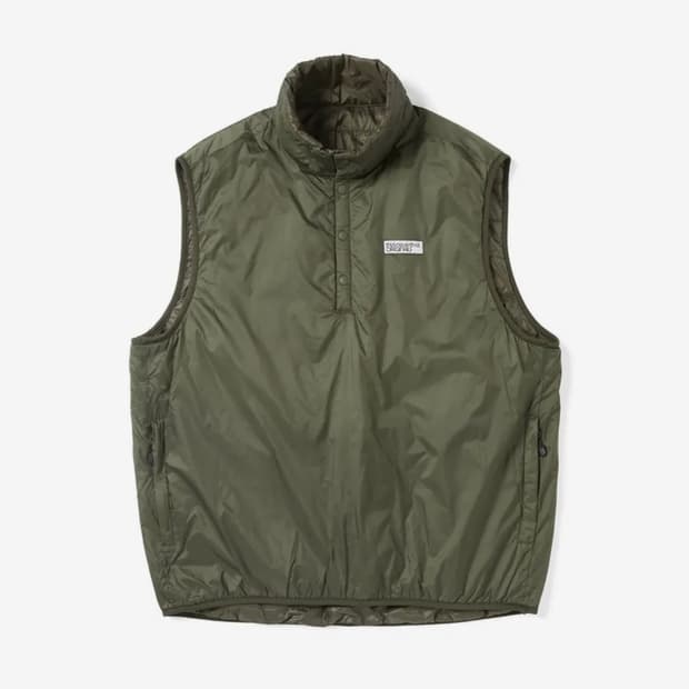 디스이즈네버댓 Insulated Reversible Vest Olive