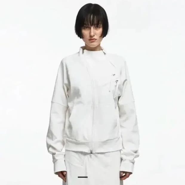 나체 ZIP DETAIL TRACK JERSEY IVORY