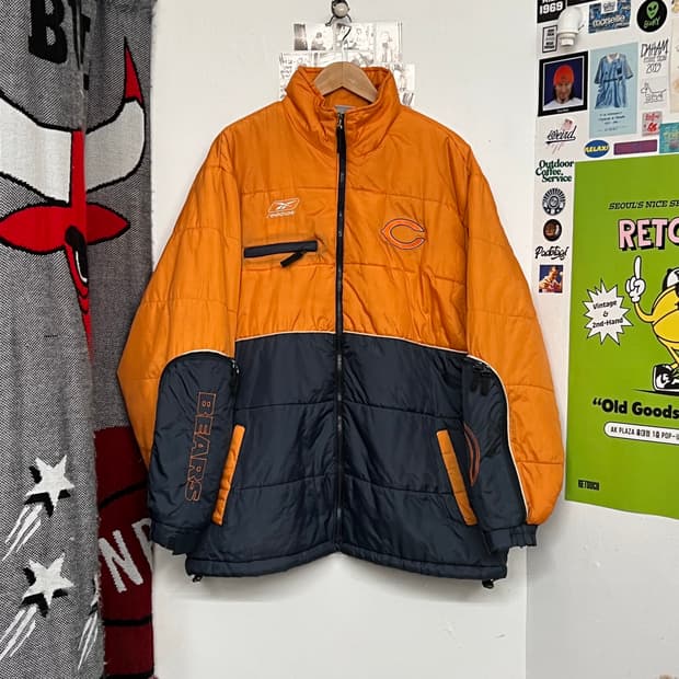 2000's 리복 시카고 베어스 패디드 자켓