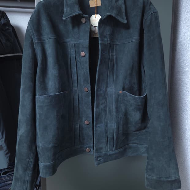 누디진(Nudie Jeans) Dante 스웨이드 트러커 XL 새상품