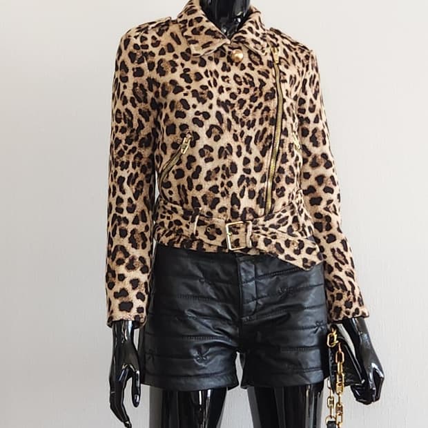 자라 호피 자켓 