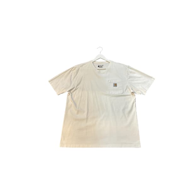 칼하트 루즈핏 반팔 티셔츠 화이트 L사이즈