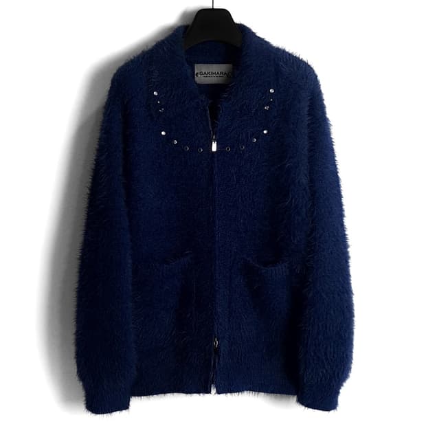 가키하라 yumeki 유메키 롱헤어 니트집업