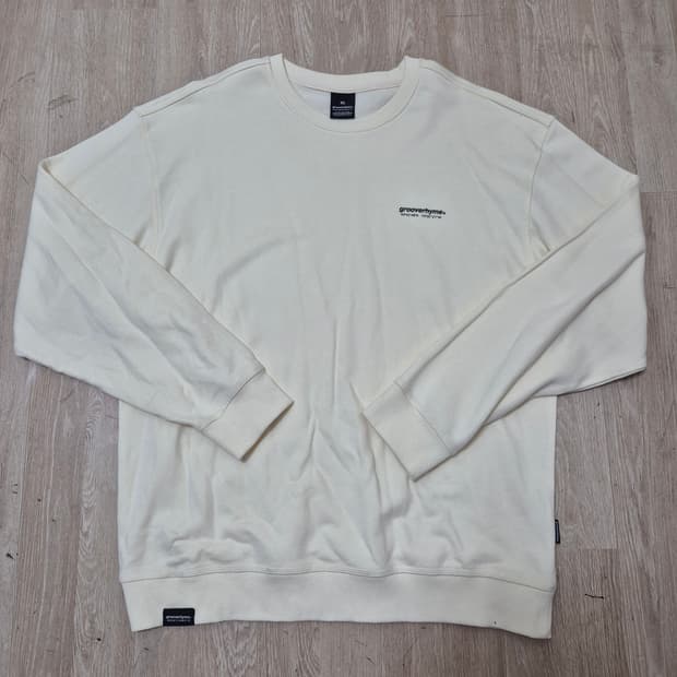 그루브라임 빅로고 프린팅 맨투맨