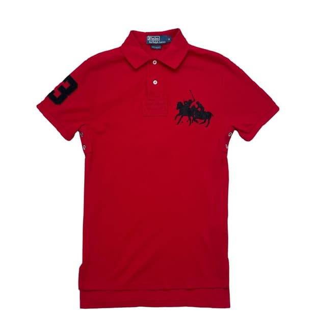 POLO RALPH LAUREN 럭비 반팔티셔츠 레드 S