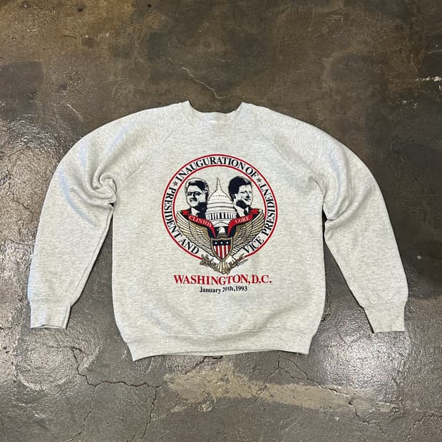 90s Fruit of the loom 클린턴 스웻셔츠 L