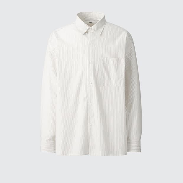 유니클로 브로드클로스오버사이즈셔츠 s사이즈