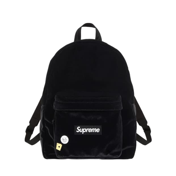 [OS] 슈프림 벨벳 백팩 블랙 25FW