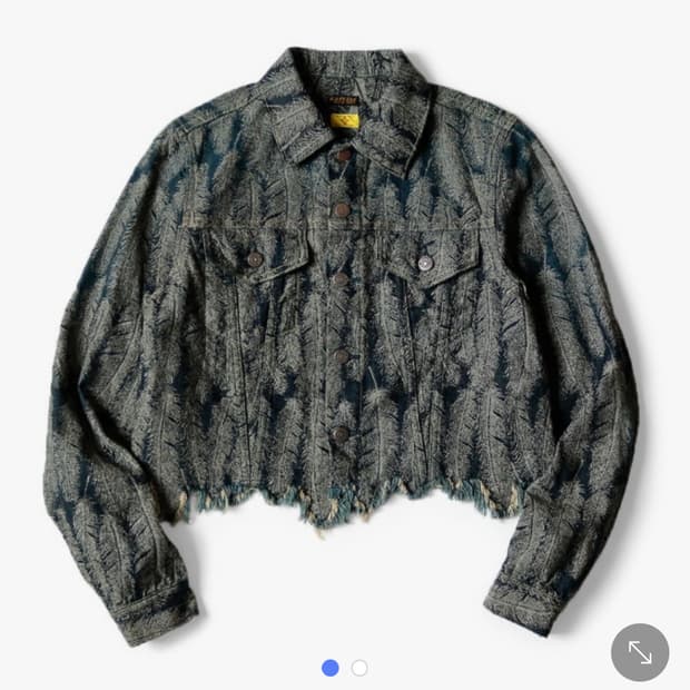 캐피탈 페더 여성 크롭 셔츠 자켓