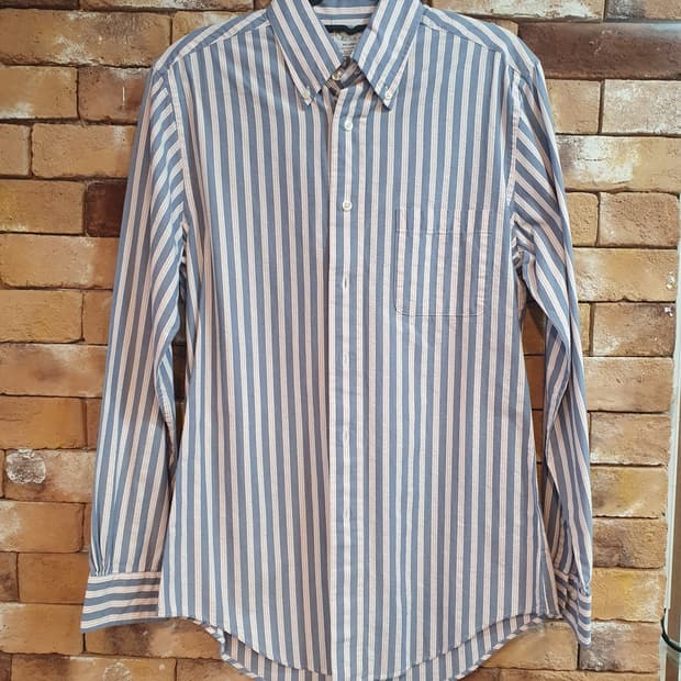 브룩스브라더스 셔츠 블루 스트라이프