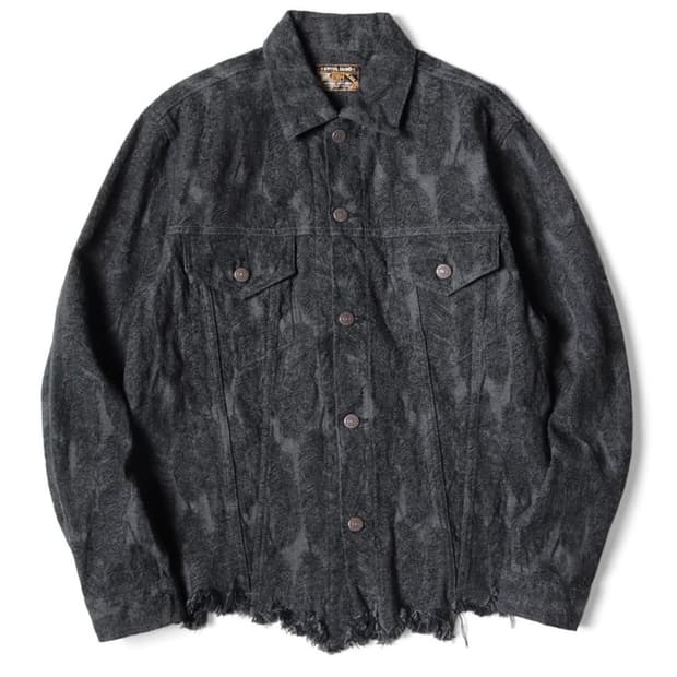 캐피탈 페더 데님 자켓 블랙 5사이즈